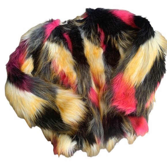 Finger In The Nose Toddler Faux Fur Jacket - Picture 1 of 6
